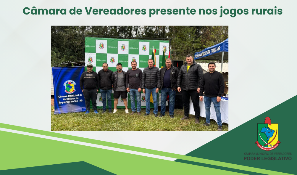 C&acirc;mara de Vereadores presente nos jogos rurais