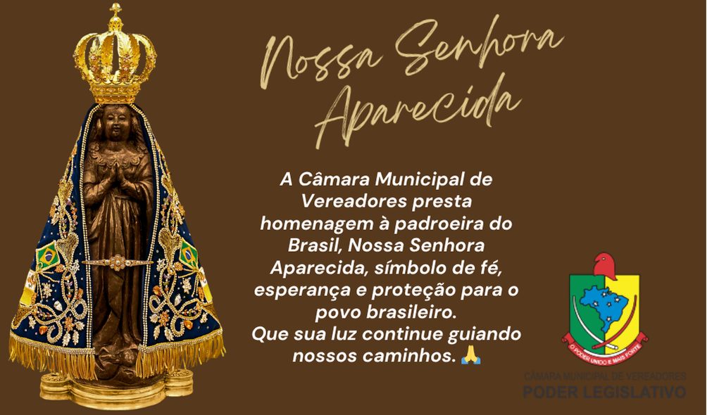 12 de Outubro: Nossa Senhora Aparecida, Rogai por Nós!