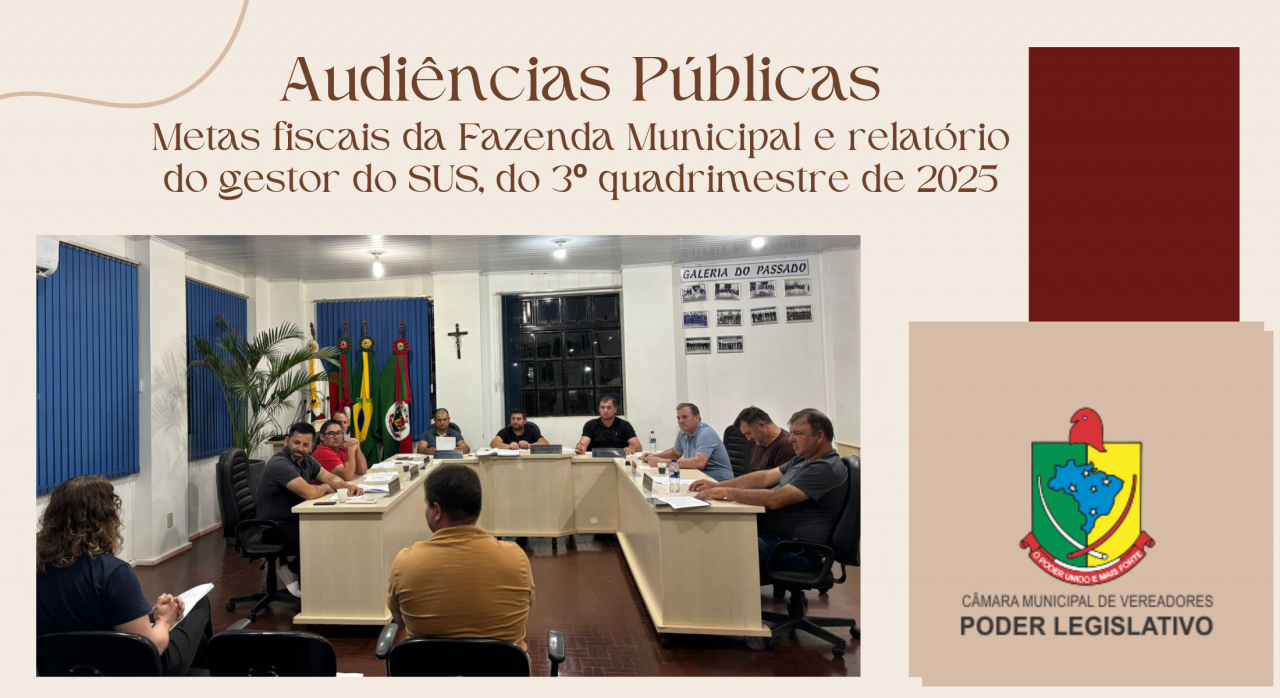 Audi&ecirc;ncias P&uacute;blicas